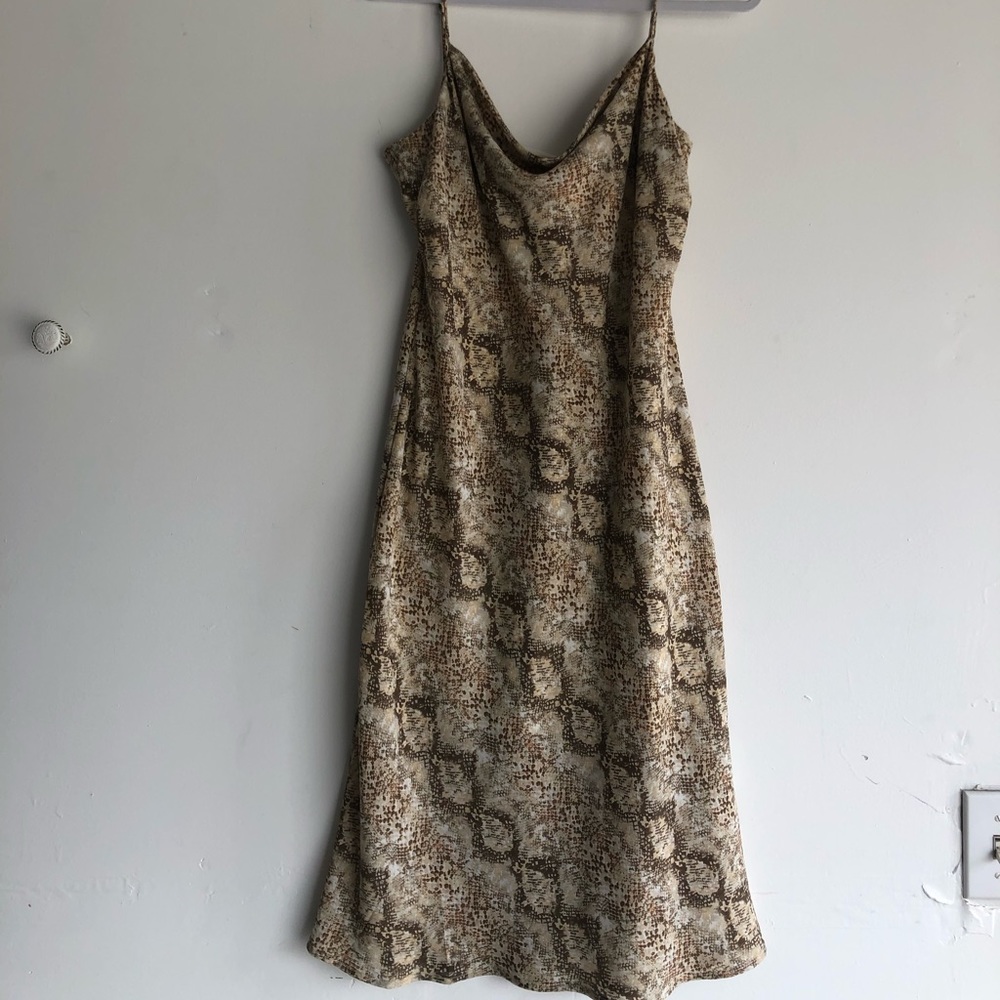 Reptile spaghetti strap sundress